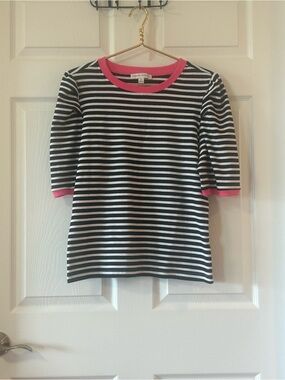 NWOT Rebecca Minkoff Black and White Striped Top